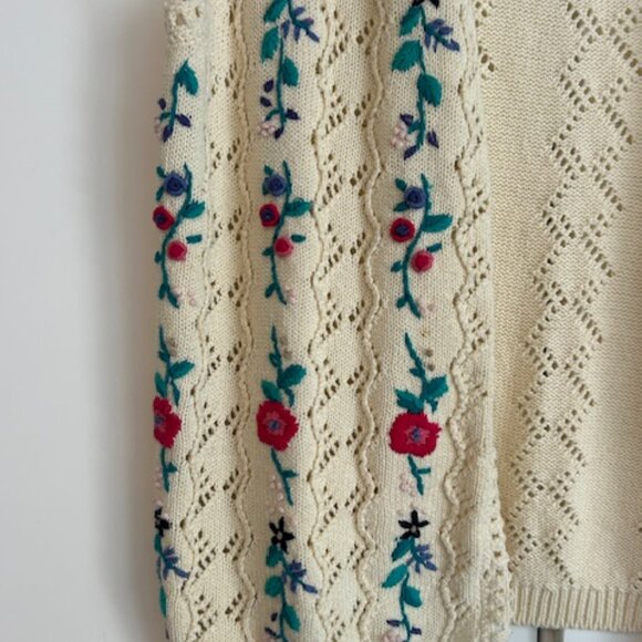 Vintage Grandmacore Crochet Vest - Picture 2 of 5